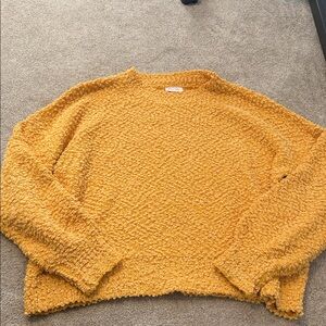 Pink Lily Textured Golden Sweater